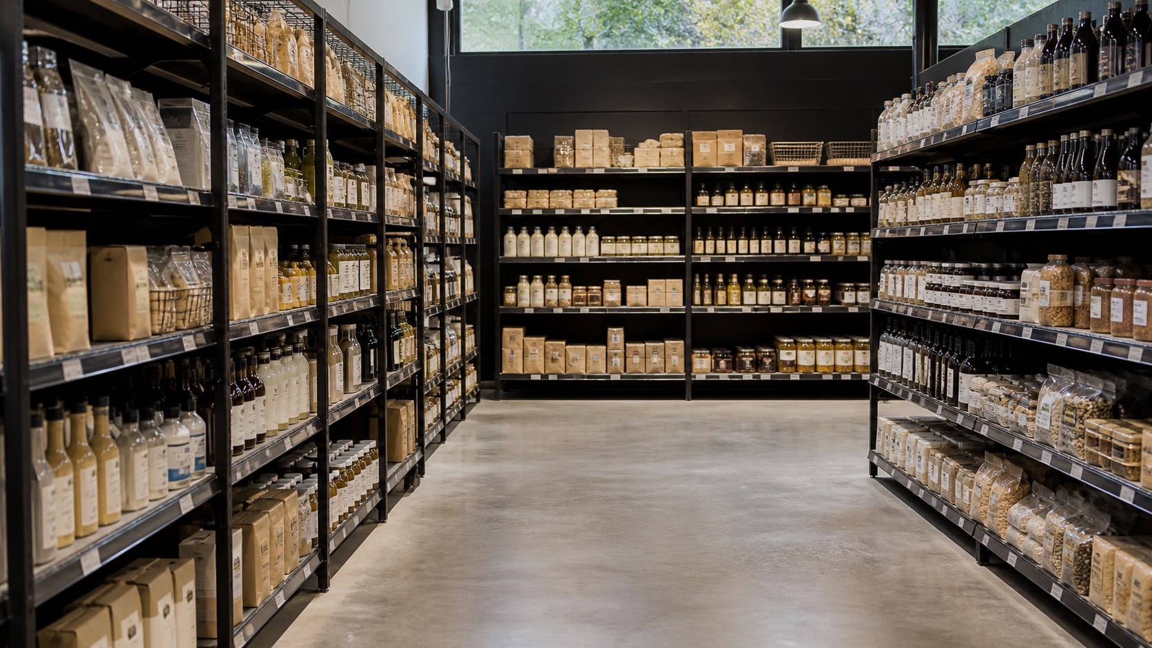 Rayons de produits de grande consommation