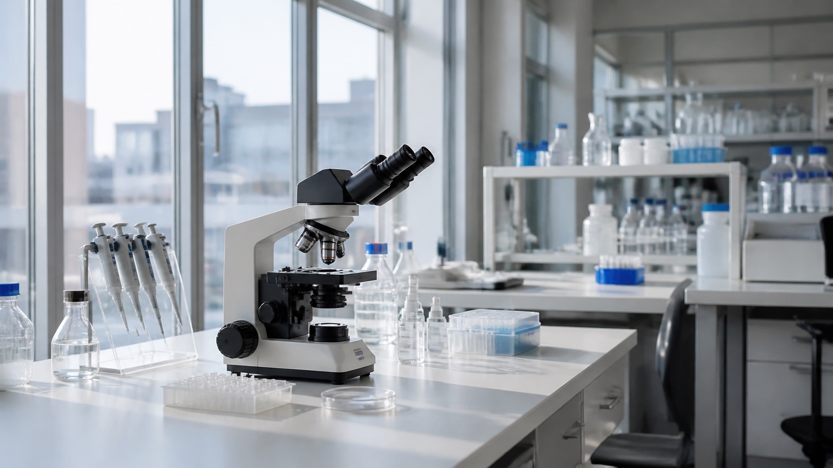 Laboratoire et microscope, secteur des produits de santé